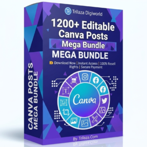 1200+ Editable Canva Posts Bundle